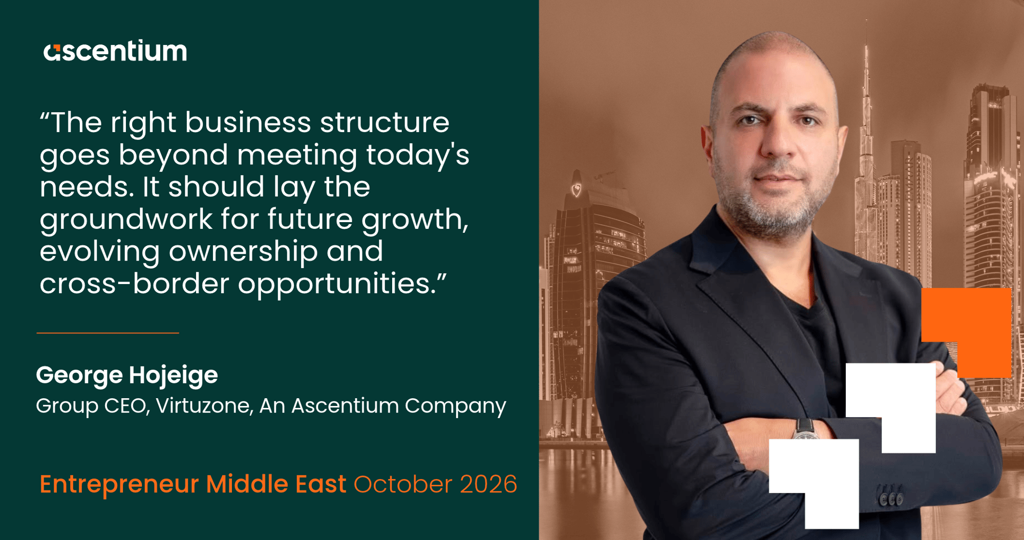 Entrepreneur Middle East: George Hojeige Featured in Entrepreneur Middle East’s Architects of Trust