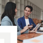 Business collaboration using a tablet