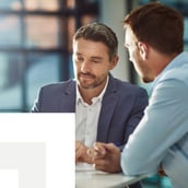 Businessmen in a meeting having a discussion