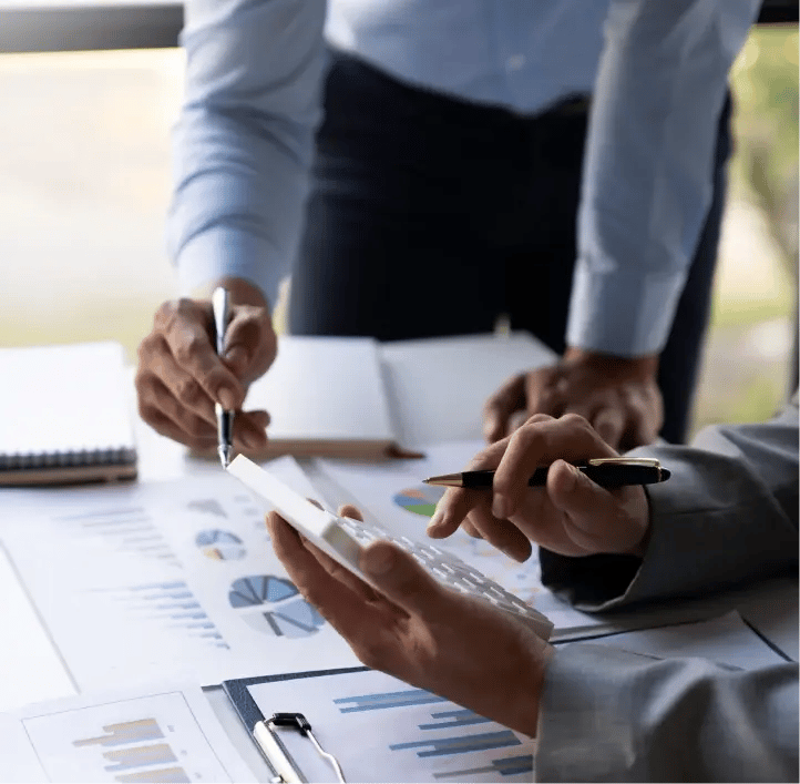 business analysis using a calculator